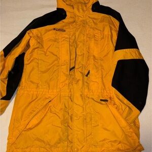 Columbia Bright Yellow Jacket with Black Trim